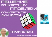 Аудио версия. Решение конкретных проблем конкретной личности. Рами Блект. Франкфурт 2016